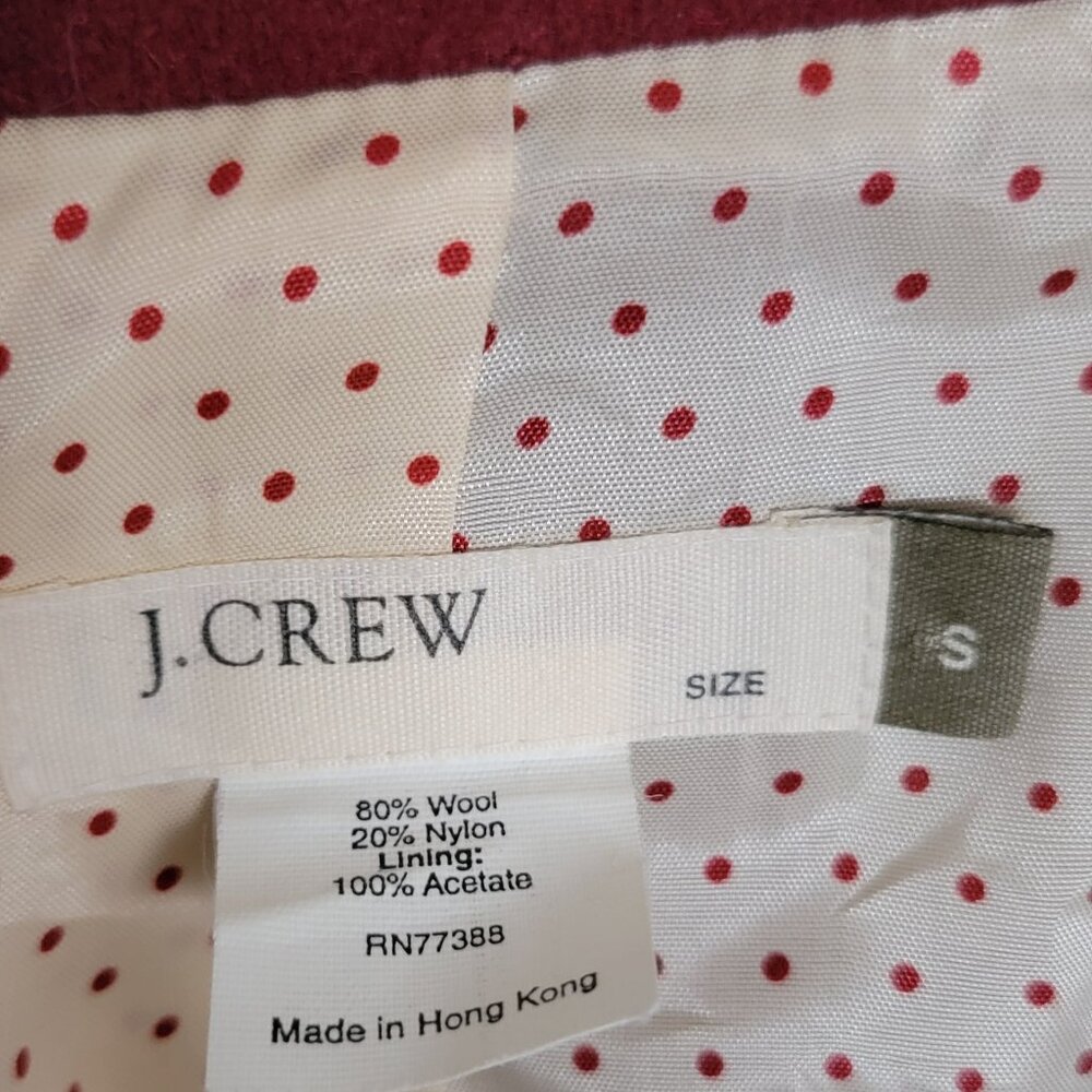 Dark Raspberry Wool Blazer J. Crew - Picture 3 of 4